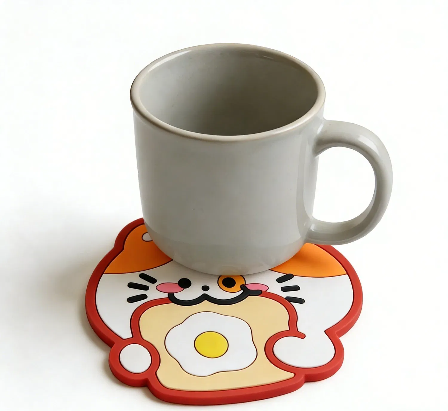Custom High Quality Cute Soft PVC Silicone Non-Slip Home Decor Souvenir Coaster