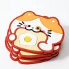 Custom High Quality Cute Soft PVC Silicone Non-Slip Home Decor Souvenir Coaster