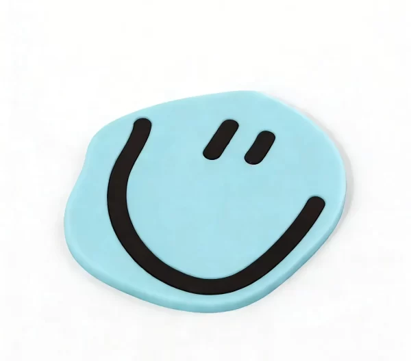 Low Cost Custom Stylish Soft PVC Silicone Irregular Non-Slip Decorative Gift Coaster