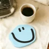 Low Cost Custom Stylish Soft PVC Silicone Irregular Non-Slip Decorative Gift Coaster
