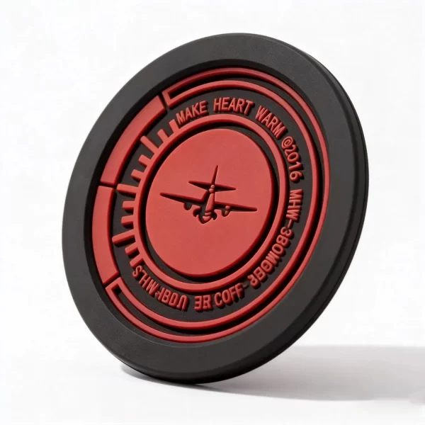 Low Cost Bulk Personalized Non-Slip Vintage Airplane Silicone Coasters for Car
