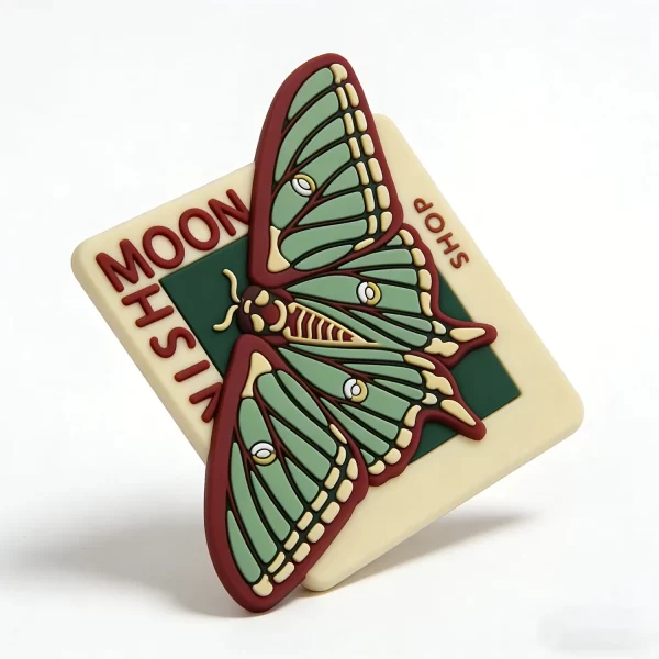 Personalized Bulk Factory Custom Promo Gift Soft PVC Non-Slip Vintage Coasters Home