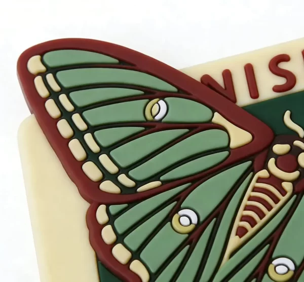 Personalized Bulk Factory Custom Promo Gift Soft PVC Non-Slip Vintage Coasters Home