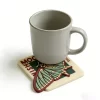 Personalized Bulk Factory Custom Promo Gift Soft PVC Non-Slip Vintage Coasters Home