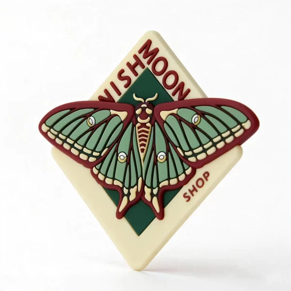 Personalized Bulk Factory Custom Promo Gift Soft PVC Non-Slip Vintage Coasters Home