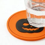 Personalized Custom High-Quality Soft PVC Non-Slip Halloween Pumpkin Festival Gift Coaster
