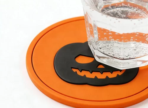 Personalized Custom High-Quality Soft PVC Non-Slip Halloween Pumpkin Festival Gift Coaster Personalized Custom High-Quality Soft PVC Non-Slip Halloween Pumpkin Festival Gift Coaster