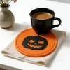 Personalized Custom High-Quality Soft PVC Non-Slip Halloween Pumpkin Festival Gift Coaster