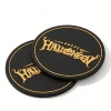 Soft PVC Atmospheric Non-Slip Halloween Drink Coaster Gold Black Factory Premium Service