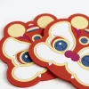 Silicone Eco-Friendly High Quality Festive Lion Dance Coaster Low Cost Custom Gift