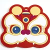 Silicone Eco-Friendly High Quality Festive Lion Dance Coaster Low Cost Custom Gift