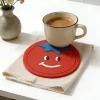 Bulk Custom Eco-Friendly Soft PVC Non-Slip Heat-Resistant Cute Kids Drink Coaster Gift