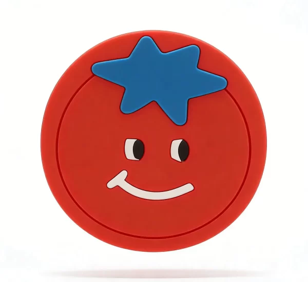 Bulk Custom Eco-Friendly Soft PVC Non-Slip Heat-Resistant Cute Kids Drink Coaster Gift