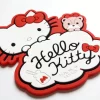 Soft PVC Silicone Hello Kitty Coaster Non-Slip Cheap Bulk Custom Promo Decor