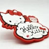 Soft PVC Silicone Hello Kitty Coaster Non-Slip Cheap Bulk Custom Promo Decor