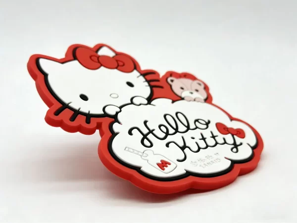 Soft PVC Silicone Hello Kitty Coaster Non-Slip Cheap Bulk Custom Promo Decor