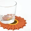 Custom Silicone Flower Shape Non-Slip Heat-Resistant Drink Coaster Home Table Mat Decor