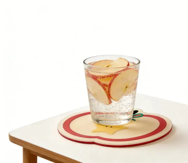 Low Cost Custom Silicone Soft PVC Non-Slip Cute Drink Coaster Gift Decor