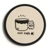 Bulk Custom Stylish Cute Cat Silicone Coaster High Quality for Coffee Bar