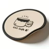 Bulk Custom Stylish Cute Cat Silicone Coaster High Quality for Coffee Bar