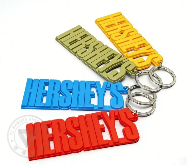 Custom Hershey's 3D PVC Keychain for Bag & Key Decor for Promotional Merchandise