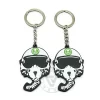 Custom Eco-Friendly PVC Skull Biker Keychain for Keys & Accessorie
