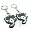 Custom Eco-Friendly PVC Skull Biker Keychain for Keys & Accessorie