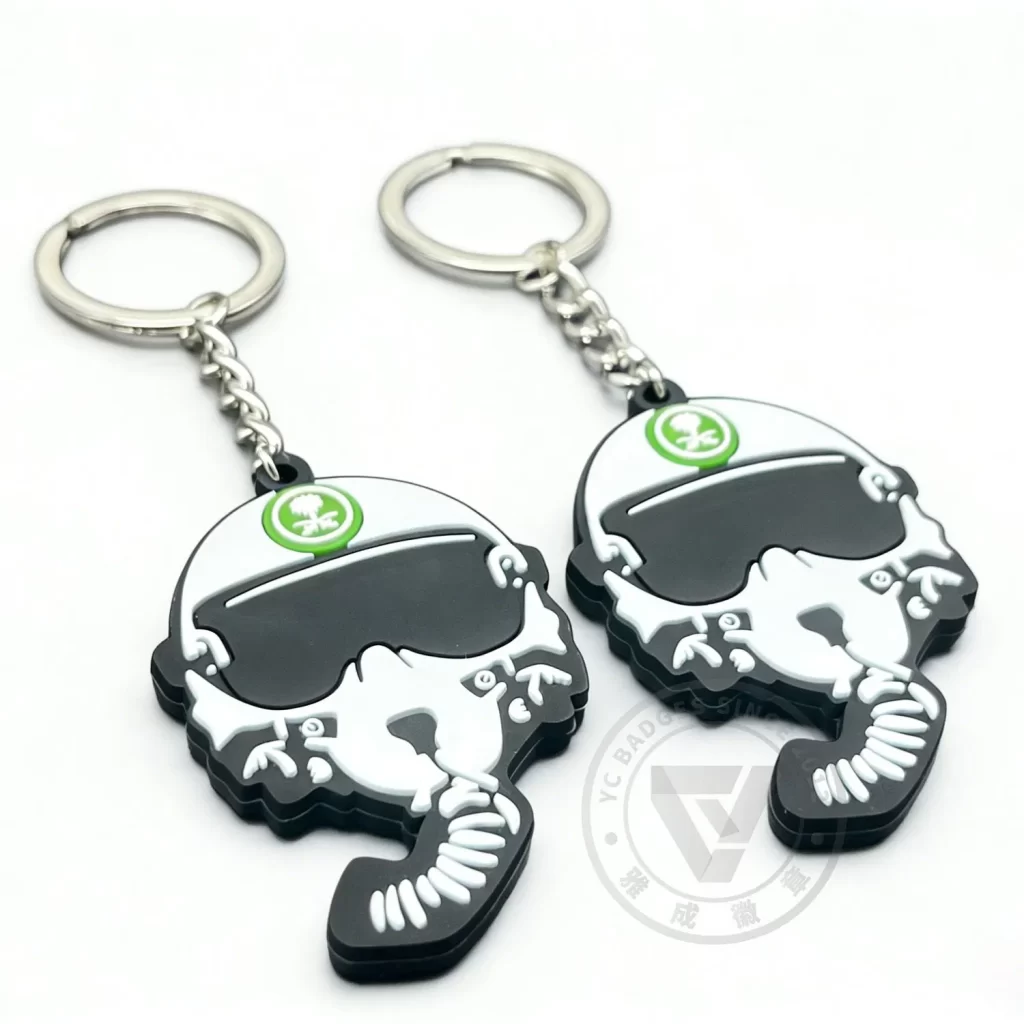 Custom 3D PVC keychain sample from China manufacturer