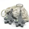 Eco-Friendly Fighter Jet Keychain Custom PVC Accessory for Aviation Souvenirs