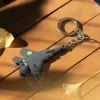 Eco-Friendly Fighter Jet Keychain Custom PVC Accessory for Aviation Souvenirs