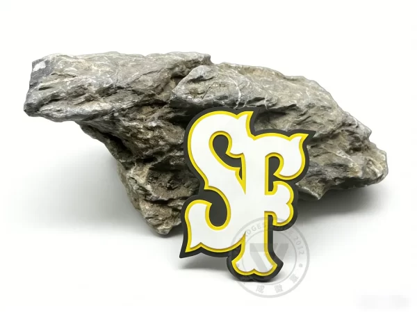 High-Quality Custom 3D PVC Helmet Decal for Baseball Teams High-Quality Custom 3D PVC Helmet Decal for Baseball Teams