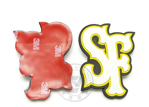 High-Quality Custom 3D PVC Helmet Decal for Baseball Teams High-Quality Custom 3D PVC Helmet Decal for Baseball Teams