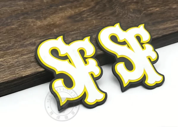 High-Quality Custom 3D PVC Helmet Decal for Baseball Teams High-Quality Custom 3D PVC Helmet Decal for Baseball Teams