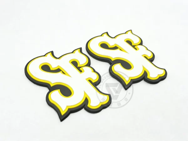 High-Quality Custom 3D PVC Helmet Decal for Baseball Teams High-Quality Custom 3D PVC Helmet Decal for Baseball Teams