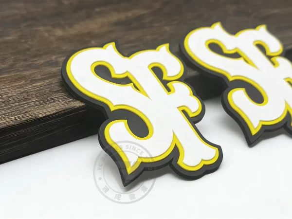 High-Quality Custom 3D PVC Helmet Decal for Baseball Teams High-Quality Custom 3D PVC Helmet Decal for Baseball Teams