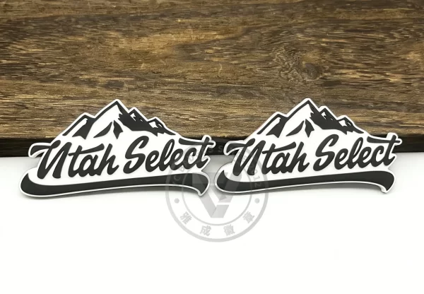 Custom 3D PVC Helmet Sticker Team Logo Durable Eco for Baseball Helmets