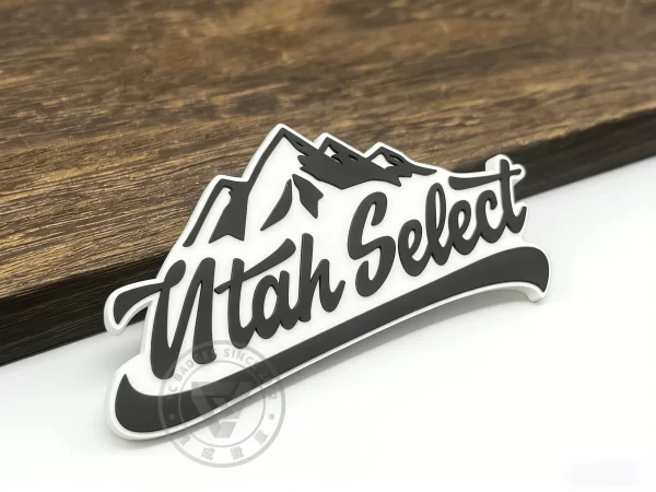 Custom 3D PVC Helmet Sticker Team Logo Durable Eco for Baseball Helmets