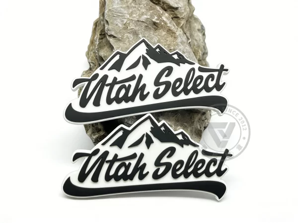 Custom 3D PVC Helmet Sticker Team Logo Durable Eco for Baseball Helmets