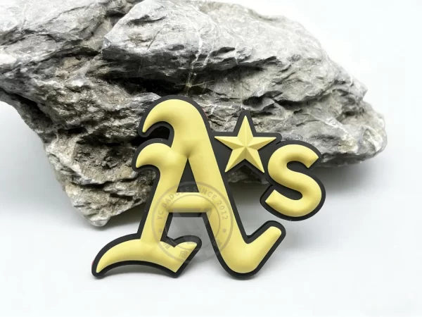 PVC Rubber Helmet Sticker Eco-Friendly for Custom Sports Team Logos