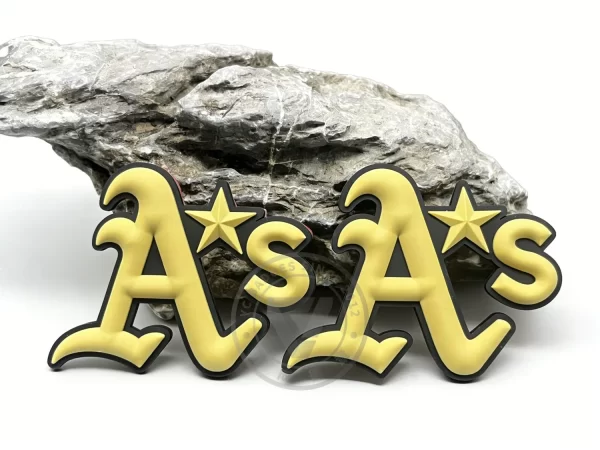 PVC Rubber Helmet Sticker Eco-Friendly for Custom Sports Team Logos