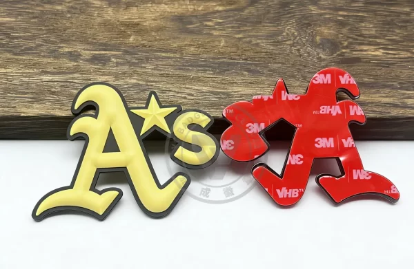 PVC Rubber Helmet Sticker Eco-Friendly for Custom Sports Team Logos