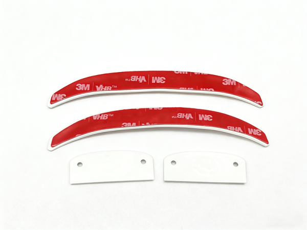 Custom 3D Rubber Helmet Bumpers Decals Front & Rear Protective Stickers for Football