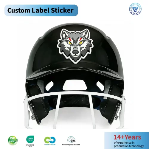 Custom Animal Logo Rubber Sticker High-Quality PVC Label Design for Corporate Promotions