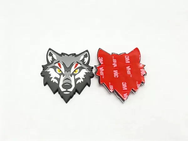 Custom Animal Logo Rubber Sticker High-Quality PVC Label Design for Corporate Promotions