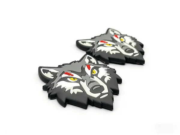 Custom Animal Logo Rubber Sticker High-Quality PVC Label Design for Corporate Promotions