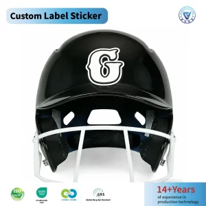 Factory Custom PVC Sticker Helmet Waterproof Strong Letter Logo for Team Symbol