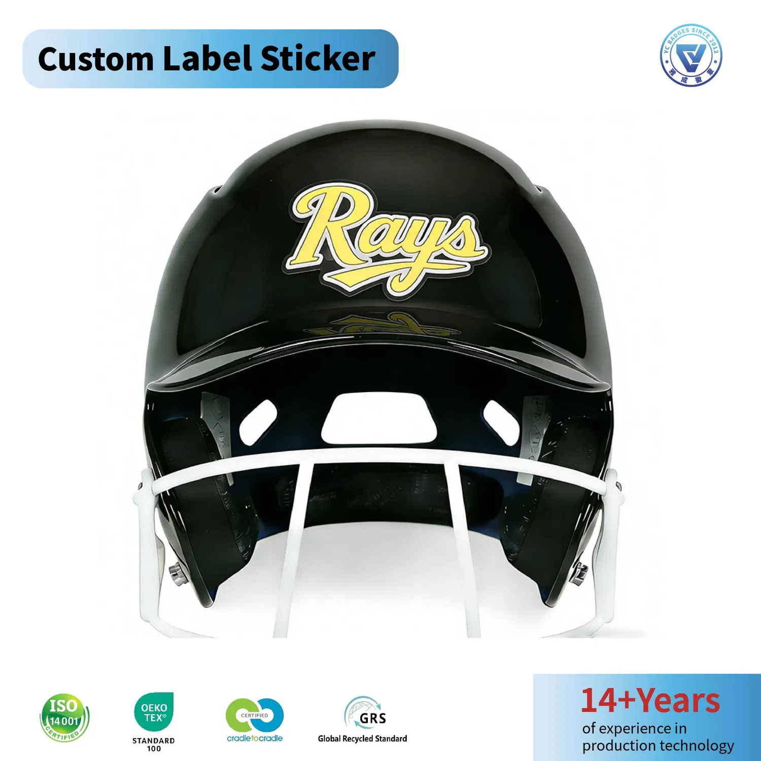 Custom PVC Helmet Sticker Waterproof Durable Rubber Label Letter Logo for Team Custom PVC Helmet Sticker Waterproof Durable Rubber Label Letter Logo for Team