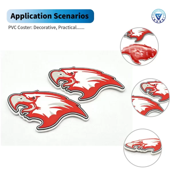 Custom 3D Helmet Decals with 3m Adhesive PVC Patch for Sports Team