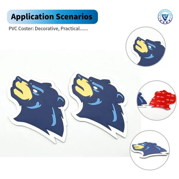 3D PVC Bumper Decals Custom Design PVC Patch Stickers for Baseball Helmet 3D PVC Bumper Decals Custom Design PVC Patch Stickers for Baseball Helmet