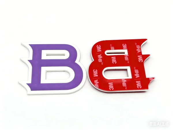 Custom 3D PVC Rubber Decals with Own Logo for Baseball Football Helmet